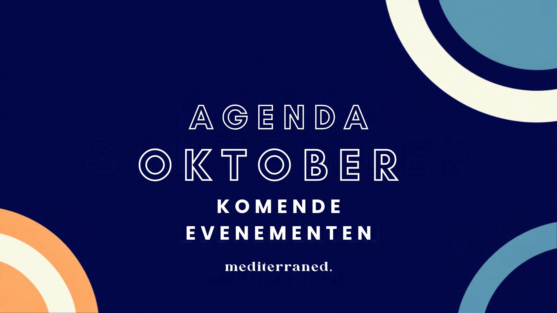 Agenda oktober 2026